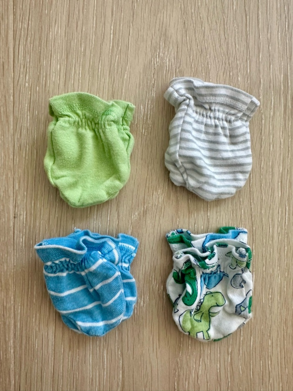 Gerber Set of 4 Baby Mittens 3M Multicolored